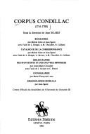 Cover of: Corpus Condillac, 1714-1780