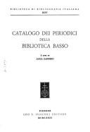 Catalogo dei periodici della Biblioteca Basso