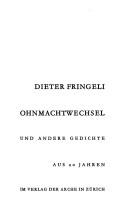 Cover of: Ohnmachtwechsel und andere Gedichte aus 20 Jahren