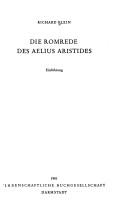 Cover of: Die Romrede des Aelius Aristides by Richard Klein