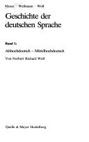 Cover of: Geschichte der deutschen Sprache