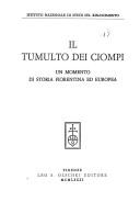 Cover of: Il Tumulto dei Ciompi by 