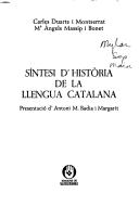 Cover of: Síntesi d'història de la llengua catalana