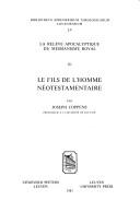 Cover of: Le fils de l'homme néotestamentaire by Joseph Coppens