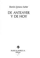 Cover of: De anteayer y de hoy