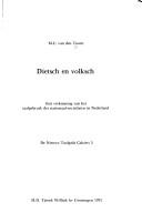 Dietsch en volksch by Maarten Cornelis van den Toorn