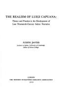 The realism of Luigi Capuana by Judith Davies