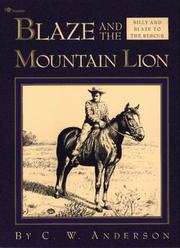 Blaze and the mountain lion . by C. W. Anderson
