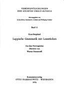 Cover of: Lappische Grammatik mit Lesestücken