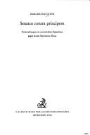 Senatus contra principem by Dietz, Karlheinz.