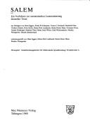 Cover of: SALEM: e. Verfahren zur automatischen Lemmatisierung deutscher Texte
