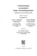 Cover of: Die Lehnshoheit der deutschen Könige im Spätmittelalter (ca. 1200-1437)