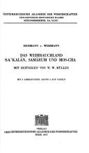 Cover of: Das Weihrauchland Saʼkalān, Samārum und Mos-cha