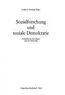 Cover of: Sozialforschung und soziale Demokratie: Festschr. für Otto Blume zum 60. Geburtstag