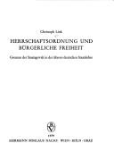 Cover of: Herrschaftsordnung und bürgerliche Freiheit by Christoph Link