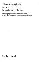 Cover of: Theorienvergleich in den Sozialwissenschaften