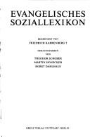 Evangelisches Soziallexikon by Friedrich Karrenberg, Theodor Schober, Martin Honecker, Horst Dahlhaus