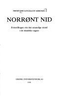Cover of: Norrønt nid: forestillingen om den umandige mand i de islandske sagaer