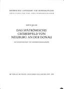 Cover of: Das spätrömische Gräberfeld von Neuburg an der Donau by Erwin Keller