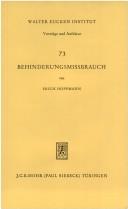 Cover of: Behinderungsmissbrauch by Erich Hoppmann