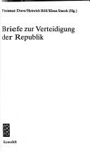 Cover of: Briefe zur Verteidigung der Republik