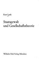 Cover of: Staatsgewalt und Gesellschaftstheorie