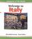 Cover of: Welcome to Italy