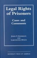 Cover of: Legal rights of prisoners by James F. Anderson