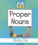 Cover of: Proper nouns