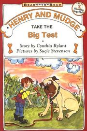 Cover of: Henry And Mudge Take The Big Test: Ready-To-Read Level 2 (Paper)