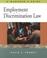 Cover of: Employment discrimination law