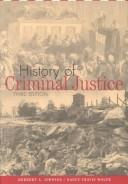 Cover of: History of criminal justice