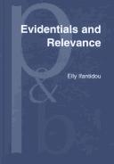 Cover of: Evidentials and relevance by Elly Ifantidou