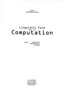 Cover of: Linguistic form and its computation