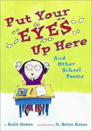 Cover of: Put your eyes up here, and other school poems