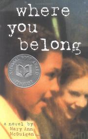 Cover of: Where you belong: a novel
