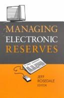 Managing electronic reserves by American Library Association