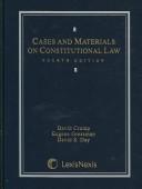 Cases and materials on constitutional law by David Crump