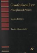 Cover of: Constitutional law: principles and policies