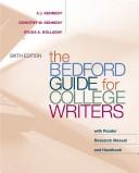 Cover of: The Bedford guide for college writers: with reader, research manual, and handbook