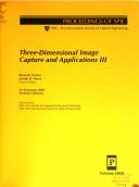 Cover of: Three-dimensional image capture and applications III | 