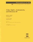 Cover of: X-ray optics, instruments, and missions III: 27-29 March 2000, Munich, Germany