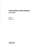 Cover of: Family patterns, gender relations