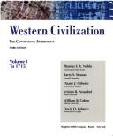 Cover of: Western Civilization, Volume 1, Third Edition: Volume of ...Noble-Western Civilization: The Continuing Experiment