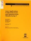 Laser Applications in Microelectronic and Optoelectronic Manufacturing V cover