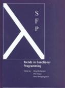 Cover of: Trends in functional programming by edited by Greg Michaelson, Phil Trinder and Hans-Wolfgang Loidl.