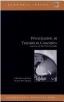 Cover of: Privatization in transition countries: lessons of the first decade
