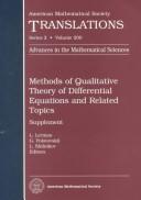 Cover of: Methods of qualitative theory of differential equations and related topics