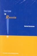Cover of: Tax law in Russia by Marina Karasseva