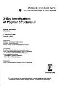 Cover of: X-ray investigations of polymer structures II by Andrzej Włochowicz